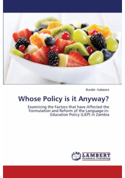 Whose Policy is it Anyway?