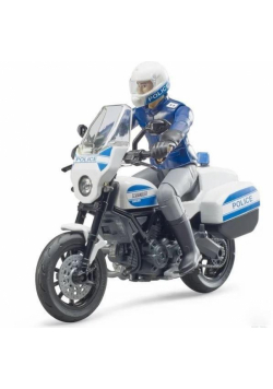 Policjant na motocyklu Scrambler Ducati