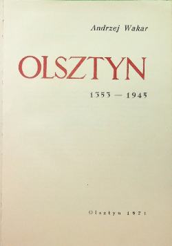 Olsztyn 1353 - 1945