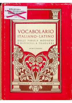 Vocabolario Italiano Latino
