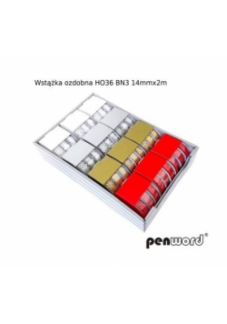 Wstążka ozdobna BN 15mmx2m 3szt (12kpl)