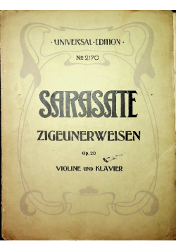 Sarasate Zigeunerweisen Violine Und Klavier