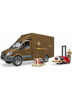 MB Sprinter UPS z figurką podnośnikiem + akcesoria