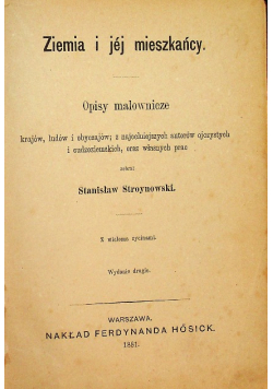 Ziemia i jej mieszkańcy Opisy malownicze 1881 r.