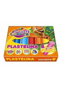 Plastelina fluo 6 kolorów