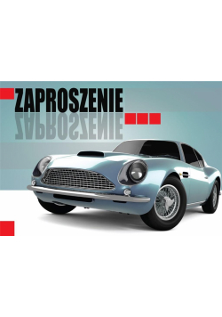 Zaproszenie ZZ-046 Samochód (5 szt.)