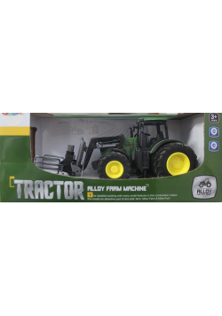 Traktor Zielony z chwytakiem do siana