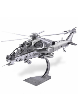 Puzzle Metalowe Model 3D - Helikopter WUZHI-10