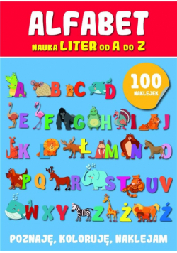 Alfabet. Nauka liter z naklejkami
