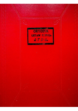 Orygina: Ustaw Seymu 1791