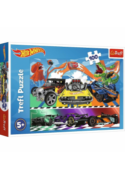 Puzzle 100 Pędzące samochody TREFL
