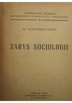Zarys socjologii 1948 r .