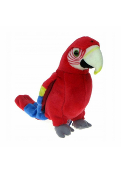 Papuga czerwona 25cm