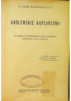 Królewskie Kapłaństwo 1919 r.