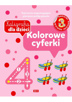 Kaligrafia dla dzieci. Kolorowe cyferki