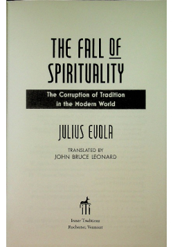 The Fall of Spirituality