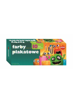 Farby plakatowe 10 kolorów 20ml eko MONA