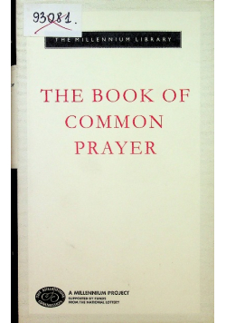 The book of common prayer