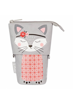 Piórnik kosmetyczka stojący Kitty