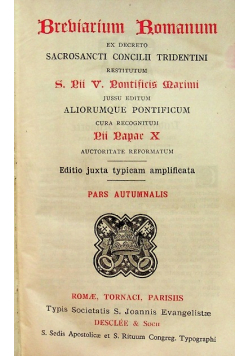 Breviarium Romanum 1949 r.