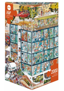 Puzzle 2000 Szalony szpital ( Puzzle+plakat)