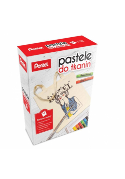 Kredki Pastele do tkanin 7 kol. z torbą PENTEL