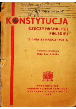 Konstytucja Rzeczypospolitej Polskiej 1935 r.
