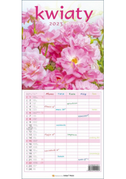 Kalendarz 2023 Wieloplanszowy - Kwiaty