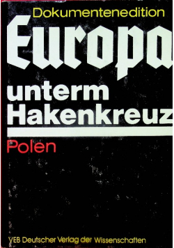 Dokumentenedition europa unterm hakenkreuz