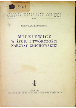 Mickiewicz w życiu i twórczości Narcyzy Żmichowskiej