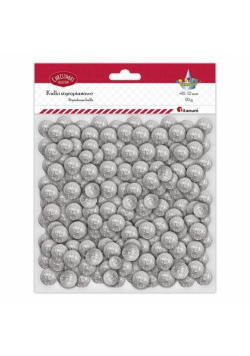 Kulki styropianowe mix srebrne 20g