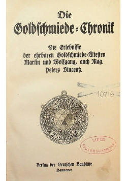 Die goldschmiede chronik 1918 r.