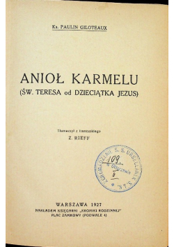 Anioł Karmelu 1927 r.