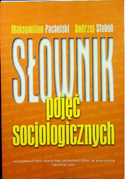 Słownik pojęć socjologicznych