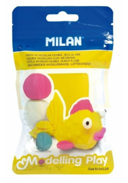 Modelina AIR-DRY samoutwardzalna 100g żółta MILAN