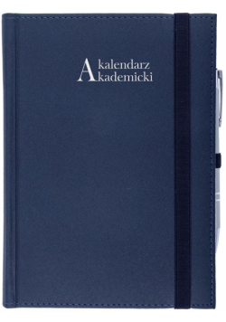 Kalendarz akademicki 2023 A5 tyg. Cross granatowy