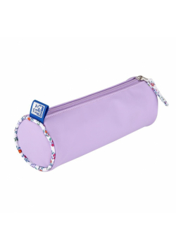 Piórnik tuba Floral Pastel liliowy OXFORD