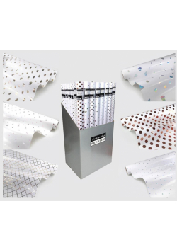 Papier biały ozdobny MIX (48szt)