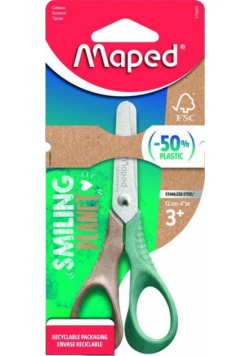 Nożyczki szkolne Vivo Smiling Planet 12cm MAPED