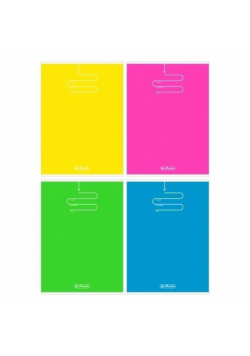 Zeszyt B5/96K kratka Color Blocking (5szt)