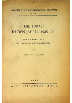 Die turkei in den jahren 1935 - 1941