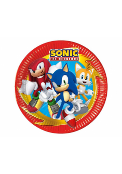 Talerzyki papierowe Sonic 23cm 8szt