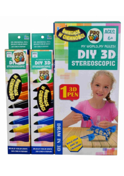 Długopis 3D Zestaw podstawowy świecący w ciemności