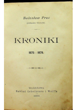 Kroniki 1895 r.