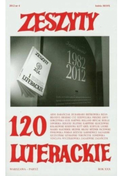 Zeszyty literackie 120 4/2012