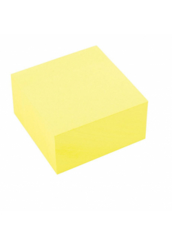 Bloczek samoprzylepny 76x76mm żółty 400 D.RECT