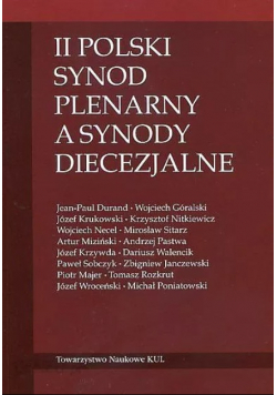 II Polski Synod Plenarny a synody diecezjalne