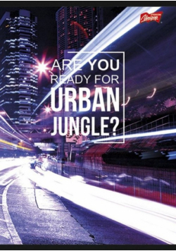 Zeszyt A5 w kratkę 60 kartek Urban Jungle 10 sztuk mix