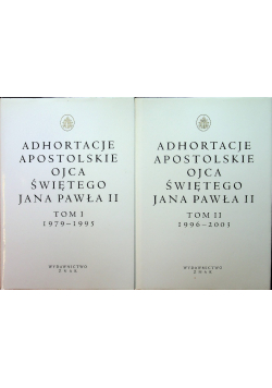 Adnotacje Apostolskie Ojca Świętego Jana Pawła II tom I 1979-1995 tom II 1996-2003