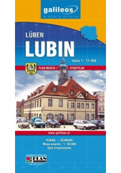 Mapa turystyczna - Lubin, Powiat Lubiński